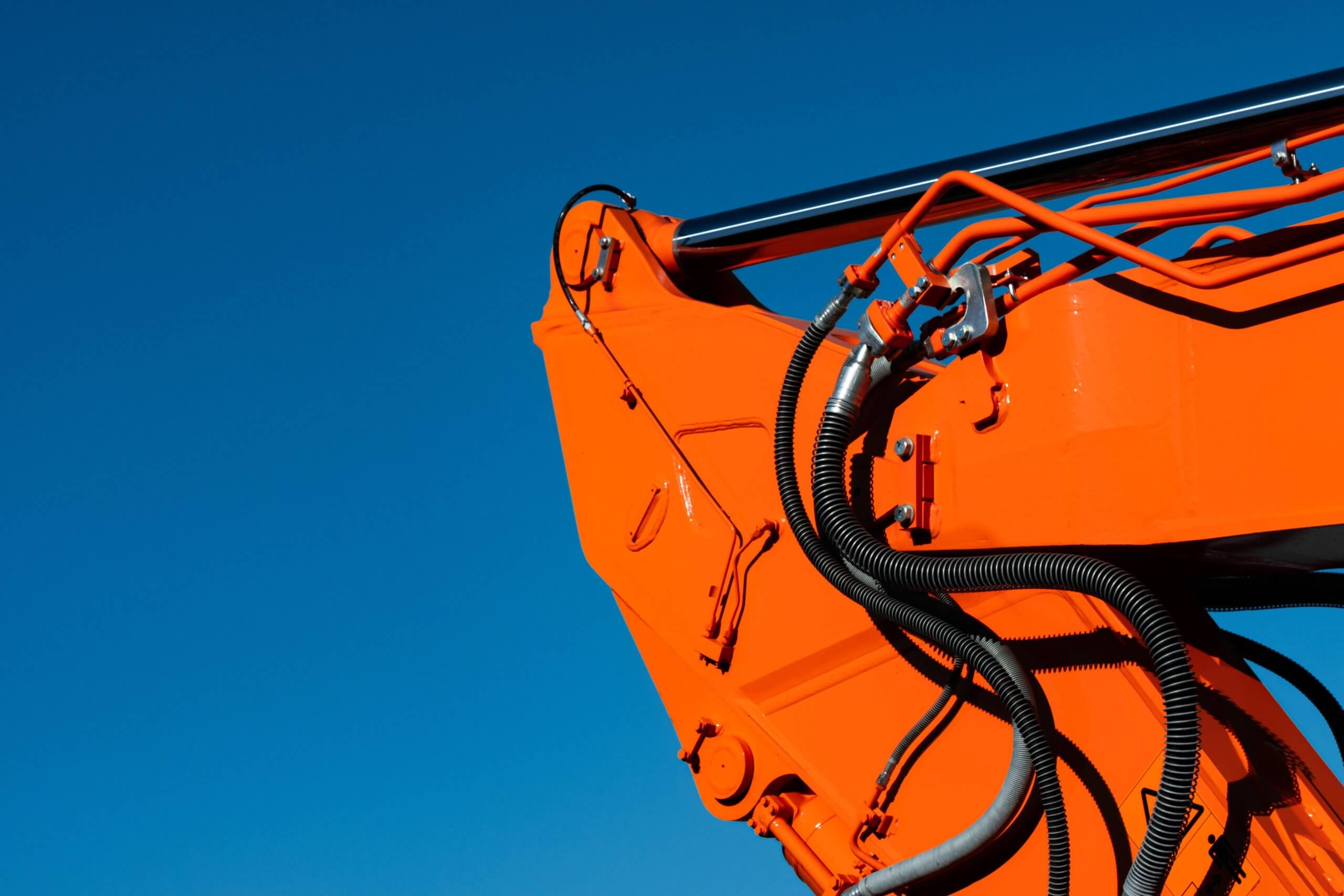 Close up of a digger