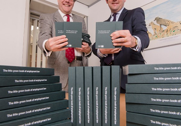 Partners promoting Little Green Book of Employment Law