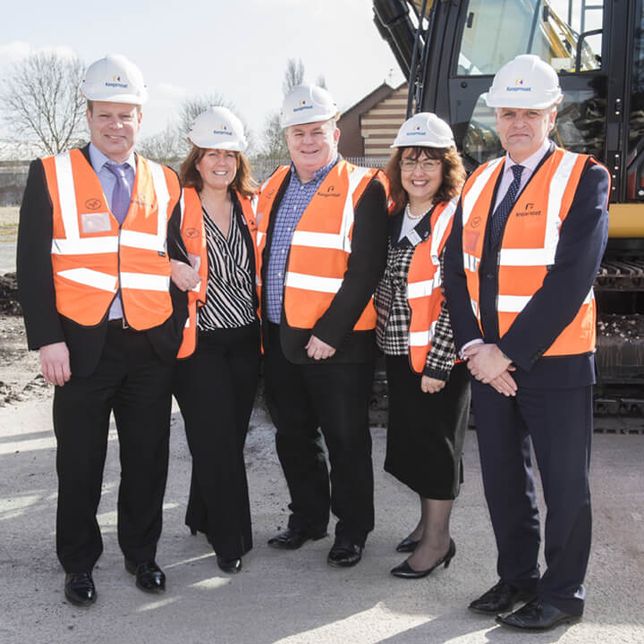 Stephen Sadler from Walker Morris (far right) with representatives from Keepmoat and Harrogate Neighbours Housing Association.
