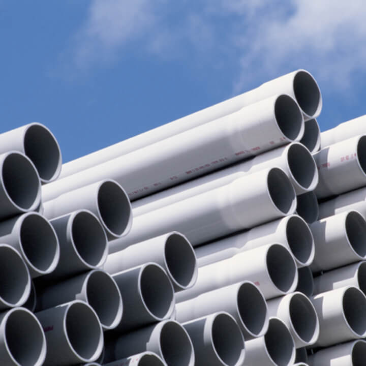 Stack of Industrial Pipes
