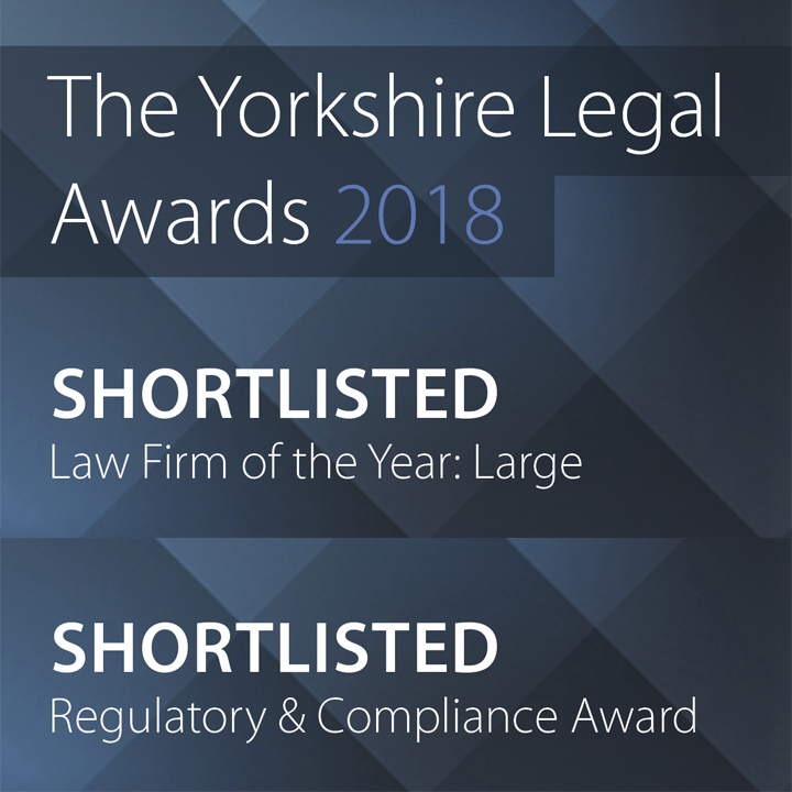 Yorkshire Legal Awards Shortlisting - August 2018 720x720