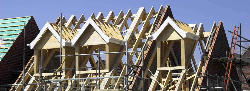construction work on new build homes ensuring a rights of light