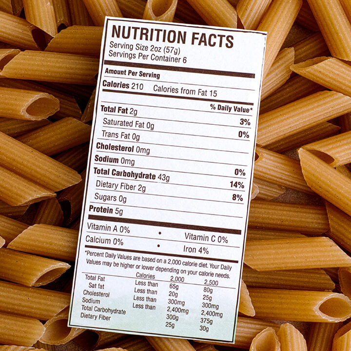 Nutrition-facts-of-Brown-Rice-Pasta