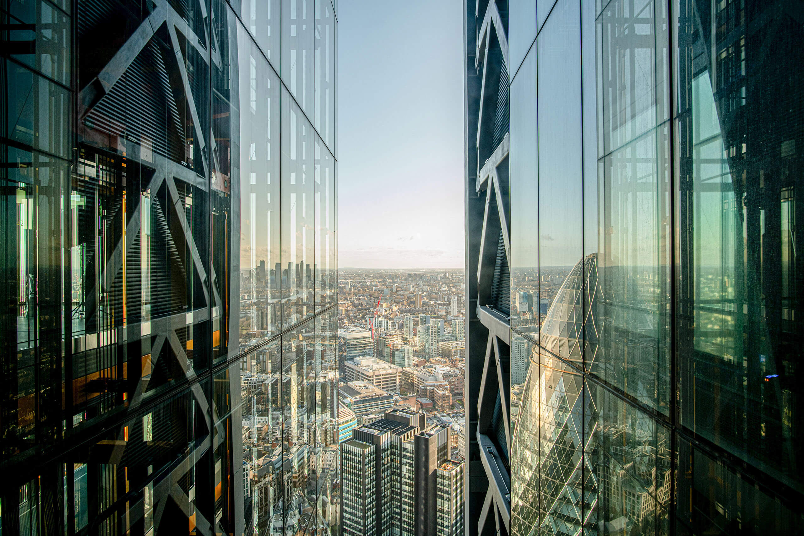 Elevated View of London's Financial District - AltFi Alternative Lending