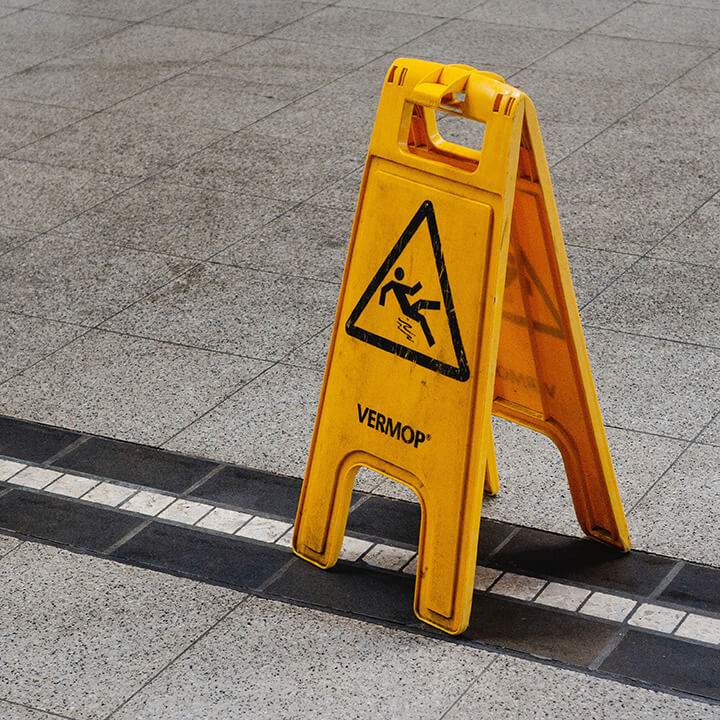 Falling-caution-floor-sign
