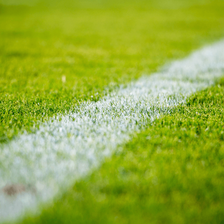 close up of a white line on a football pitch at CCFC