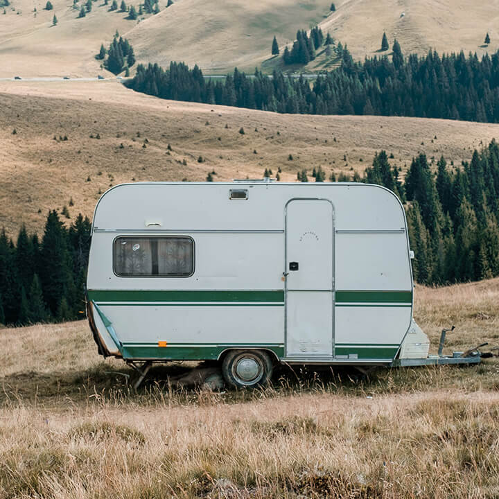 Caravan-in-field