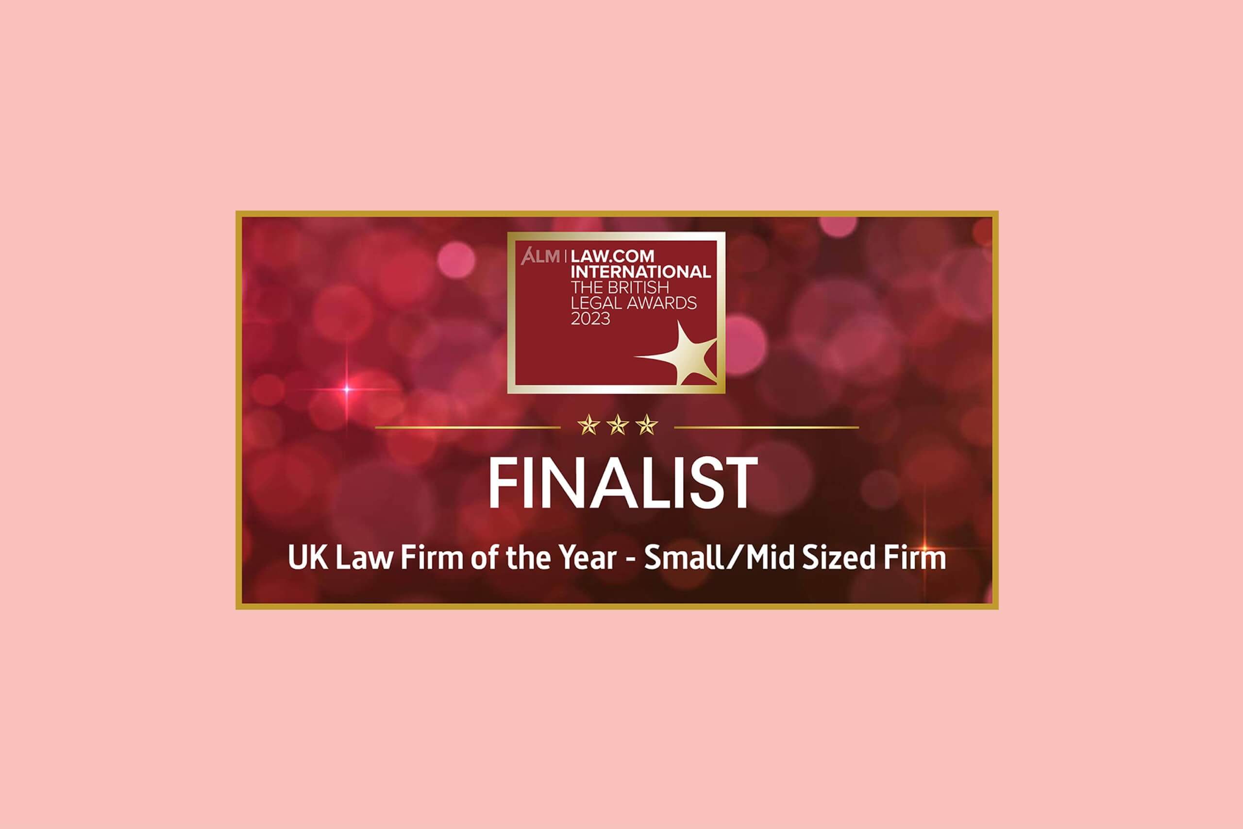 British Legal Awards Finalist Logo