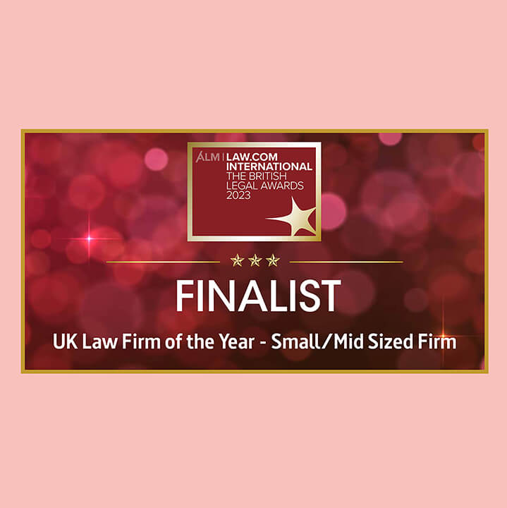 British Legal Awards Finalist Logo