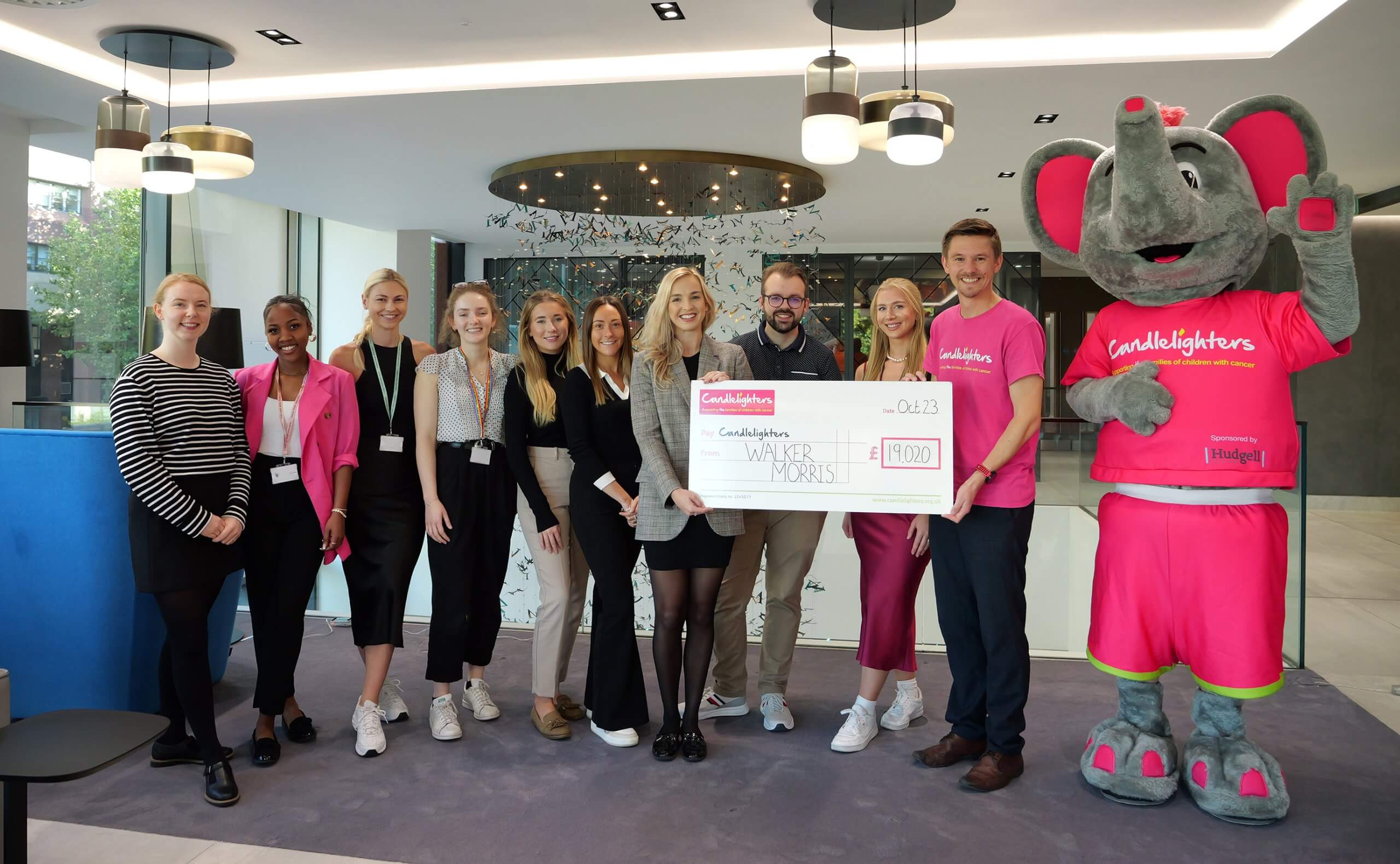 Candlelighters Cheque Presentation
